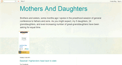 Desktop Screenshot of mothersanddaughtersnow.blogspot.com