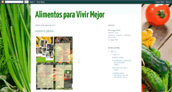 Desktop Screenshot of alimentosparavivirmejor.blogspot.com