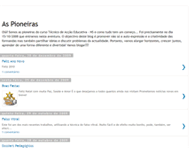 Tablet Screenshot of pioneiras-gatoes.blogspot.com