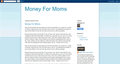 Desktop Screenshot of moneyformoms2011.blogspot.com