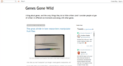 Desktop Screenshot of genesgonewild.blogspot.com