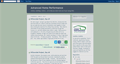 Desktop Screenshot of advancedhomeperformance.blogspot.com