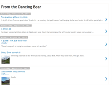 Tablet Screenshot of fromthedancingbear.blogspot.com