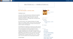 Desktop Screenshot of materialimmaterial.blogspot.com