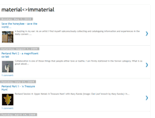 Tablet Screenshot of materialimmaterial.blogspot.com