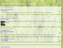 Tablet Screenshot of educadoresdeaudicionylenguaje.blogspot.com