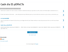 Tablet Screenshot of cadadiaesperfecto.blogspot.com