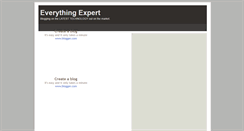 Desktop Screenshot of everythingexpert.blogspot.com