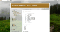 Desktop Screenshot of lins1yrclass.blogspot.com
