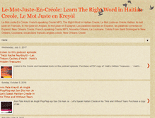 Tablet Screenshot of le-mot-juste-en-creole.blogspot.com