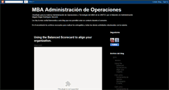 Desktop Screenshot of mbaadministraciondeoperaciones.blogspot.com