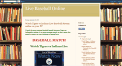 Desktop Screenshot of livebaseballonline-tv.blogspot.com