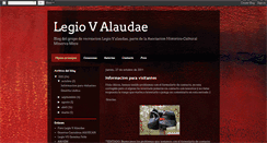 Desktop Screenshot of legio-v-alaudae.blogspot.com