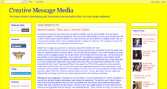 Desktop Screenshot of creativemessagemedia.blogspot.com