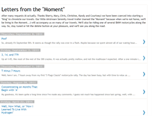 Tablet Screenshot of lettersfromthemoment.blogspot.com
