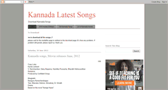 Desktop Screenshot of kannada-latest-songs.blogspot.com