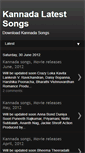 Mobile Screenshot of kannada-latest-songs.blogspot.com