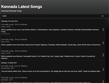 Tablet Screenshot of kannada-latest-songs.blogspot.com