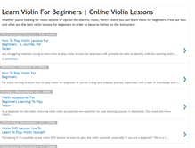 Tablet Screenshot of learnviolinforbeginners.blogspot.com