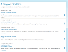 Tablet Screenshot of ablogonbioethics.blogspot.com