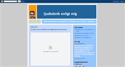 Desktop Screenshot of ljudteknikern.blogspot.com