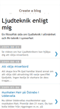 Mobile Screenshot of ljudteknikern.blogspot.com