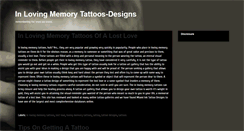 Desktop Screenshot of inlovingmemorytattoos-designs.blogspot.com