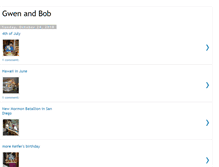 Tablet Screenshot of gwenandbob.blogspot.com
