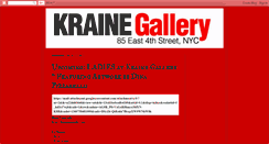 Desktop Screenshot of krainegallery.blogspot.com
