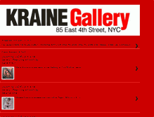 Tablet Screenshot of krainegallery.blogspot.com