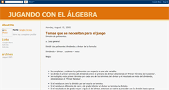 Desktop Screenshot of jugandoconelalgebra.blogspot.com