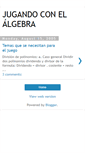 Mobile Screenshot of jugandoconelalgebra.blogspot.com