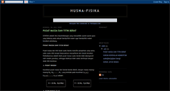 Desktop Screenshot of husna-fisika.blogspot.com