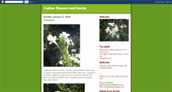 Desktop Screenshot of indianflowersandherbs.blogspot.com