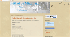 Desktop Screenshot of futboldemiramar.blogspot.com