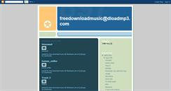 Desktop Screenshot of freedownloadmusicdloadmp.blogspot.com