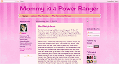 Desktop Screenshot of powerrangermommy.blogspot.com