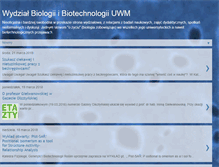 Tablet Screenshot of biologiaolsztyn.blogspot.com