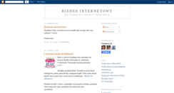 Desktop Screenshot of biznes-internetowy.blogspot.com