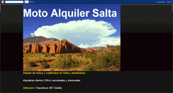 Desktop Screenshot of motoalquilersalta.blogspot.com