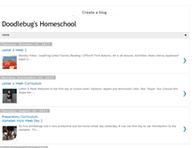 Tablet Screenshot of doodlebugshomeschool.blogspot.com