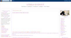 Desktop Screenshot of girlsgadget.blogspot.com