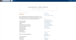 Desktop Screenshot of lookingforgold.blogspot.com