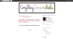 Desktop Screenshot of everythingiamisonwheels.blogspot.com