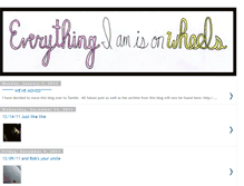 Tablet Screenshot of everythingiamisonwheels.blogspot.com