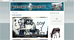 Desktop Screenshot of guayaquilinsumiso.blogspot.com