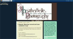 Desktop Screenshot of heatherbellephotography.blogspot.com