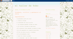 Desktop Screenshot of eltallerdeyoko.blogspot.com