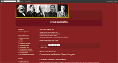 Desktop Screenshot of citasmarxistas.blogspot.com