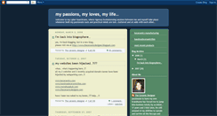 Desktop Screenshot of mypassionsmylovesmylife.blogspot.com